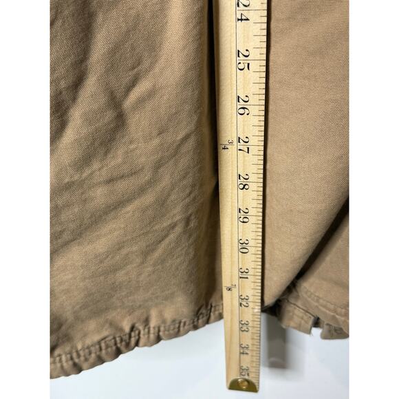 Sonoma Chore Coat Men XXL Tan Brown Corduroy Collar Flannel Lined Full Zip - Picture 8 of 10